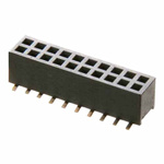 HARWIN M50 Series Straight Surface Mount PCB Socket, 10-Contact, 2-Row, 1.27mm Pitch, Solder Termination