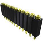 Samtec ESS Series Straight Through Hole Mount PCB Socket, 4-Contact, 1-Row, 2.54mm Pitch, Solder Termination