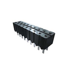 Samtec CES Series Straight Through Hole Mount PCB Socket, 8-Contact, 2-Row, 2.54mm Pitch, Solder Termination