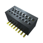 Samtec CLE Series Straight Surface Mount PCB Socket, 25-Contact, 2-Row, 0.8mm Pitch, Solder Termination