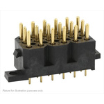 Souriau SMS Series Straight PCB Mount PCB Socket, 18-Contact, 6-Row, 5.08mm Pitch, Solder Termination
