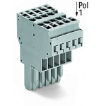 Wago 769 Series Straight PCB Mount PCB Socket, 5-Contact, 5mm Pitch, Cage Clamp Termination