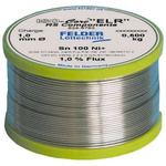 Felder Lottechnik 1mm Wire Lead Free Solder, +227°C Melting Point