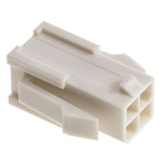 Molex, Mini-Fit Jr Male Connector Housing, 4.2mm Pitch, 4 Way, 2 Row