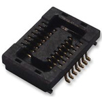 Hirose DF23 Series Straight Surface Mount PCB Socket, 40-Contact, 2-Row, 0.5mm Pitch, Solder Termination