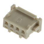 Hirose, DF13 Male Connector Housing, 1.25mm Pitch, 4 Way, 1 Row