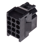 ITT Cannon, Trident Female Connector Housing, 5.08mm Pitch, 12 Way, 3 Row