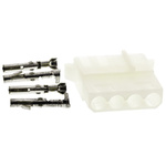 TE Connectivity, Commercial MATE-N-LOK Female Connector Housing, 5.08mm Pitch, 4 Way, 1 Row