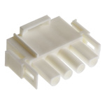 TE Connectivity, Universal MATE-N-LOK Male Connector Housing, 6.35mm Pitch, 4 Way, 1 Row