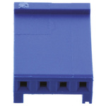 TE Connectivity, AMPMODU HE13/HE14 Female Connector Housing, 2.54mm Pitch, 4 Way, 1 Row