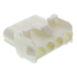 TE Connectivity, Universal MATE-N-LOK Female Connector Housing, 6.35mm Pitch, 4 Way, 1 Row