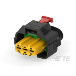 TE Connectivity, AMP MPC 2.8 Automotive Connector Socket 3 Way, Cable Termination