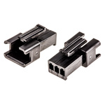 JST Female Connector Housing, 3 Way, 1 Row
