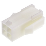 TE Connectivity, Mini-Universal MATE-N-LOK Female Connector Housing, 4.2mm Pitch, 4 Way, 2 Row