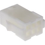 TE Connectivity, Mini-Universal MATE-N-LOK Female Connector Housing, 4.2mm Pitch, 6 Way, 2 Row