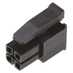 TE Connectivity, Micro MATE-N-LOK Female Connector Housing, 3mm Pitch, 4 Way, 2 Row