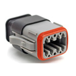 Amphenol Industrial, AT Automotive Connector Plug 8 Way, Crimp Termination