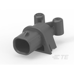 TE Connectivity Header Socket 2 Way, Solder, Through Hole Termination