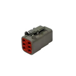 TE Connectivity, DEUTSCH, DEUTSCH DT, DEUTSCH DTM Automotive Connector Socket 6 Way, Wire Termination