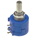 Yageo 1 Gang 10 Turn Rotary Wirewound Potentiometer with an 6.35 mm Dia. Shaft - 500Ω, ±5%, 2W Power Rating, Linear,