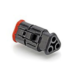 Amphenol Industrial, AT Automotive Connector Plug 3 Way, Crimp Termination