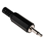 RS PRO Jack Connector 3.5 mm Cable Mount Mono Plug