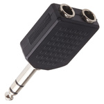 RS PRO AV Adapter, Female 1/4 in Stereo to Male 1/4 in Stereo