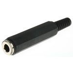 RS PRO Jack Connector 6.35 mm Cable Mount Mono Socket, 2Pole
