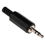 RS PRO Jack Connector 3.5 mm Cable Mount Stereo Plug