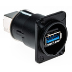 Neutrik USB 3.0 Feedthrough Gender Changer for use with USB 3.0 Connectors