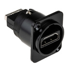 RS PRO Type A 2 Way Female Feedthrough HDMI Connector