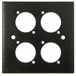 RS PRO Single Gang 4 Way XLR Faceplate