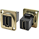 RS PRO Type A 2 Way Female Feedthrough HDMI Connector