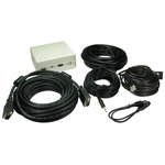 RS PRO 4 Way Female Audio & Video Faceplate
