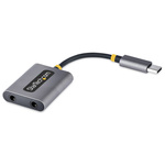 StarTech.com Audio Connector Adapter, Male USB-C to Female 3.5mm Audio Jack