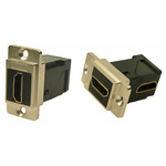 RS PRO 35.3 x 19 x 35.5 mm 19 Way Female Right Angle Feedthrough HDMI Connector