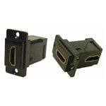RS PRO 35.3 x 19 x 35.5 mm 19 Way Female Right Angle Feedthrough HDMI Connector