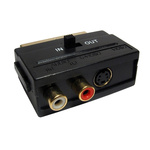 RS PRO A/V Connector Adapter, Male SCART to Female 2 x RCA & SVHS