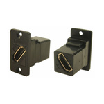 RS PRO 35.5 mm x 19 mm x 31 mm 1 Way Female to Female Feedthrough HDMI Connector 40 V ac