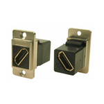 RS PRO 29 mm x 35.5 mm x 19 mm 1 Way Female to Female Feedthrough HDMI Connector 40 V ac