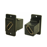 RS PRO 29 mm x 35.5 mm x 19 mm 1 Way Female to Female Feedthrough HDMI Connector 40 V ac