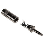 RS PRO Jack Connector 3.5 mm Cable Mount Stereo Plug, 3Pole