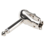 RS PRO Jack Connector 6.35 mm Cable Mount Mono Plug, 2Pole