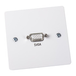 RS PRO Single Gang 1 Way SVGA Faceplate