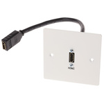 RS PRO Single Gang 1 Way Female HDMI Faceplate