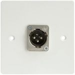 RS PRO Single Gang 1 Way Male XLR Faceplate