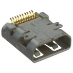 Molex Type D 19 Way Female Right Angle HDMI Connector 30 V