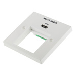 RS PRO Single Gang 1 Way HDMI Faceplate