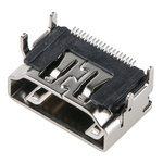 Amphenol ICC Type A 19 Way Female Right Angle HDMI Connector 40 V ac
