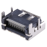 Molex Type A 19 Way Female Right Angle HDMI Connector 40 V dc